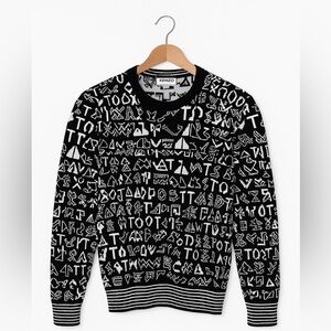 Kenzo black/white knit sweater size M